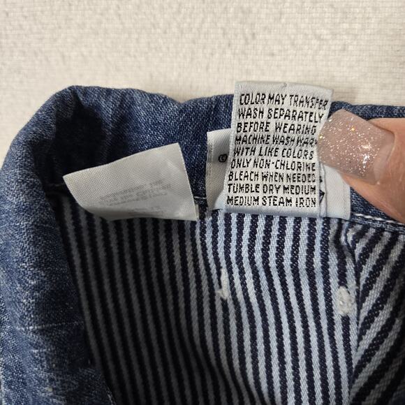 VTG Save The Children Newton Trading Co Denim Romper 3 Mo Blue Embr Fire Truck - Picture 11 of 14